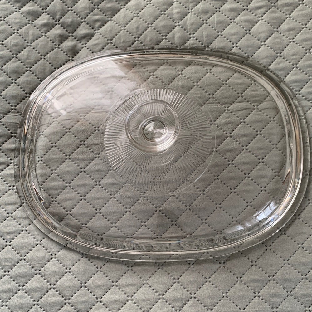 Pyrex Clear Glass Oval Lid
